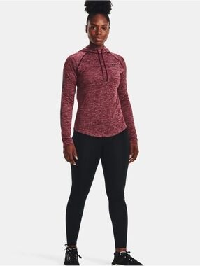 UNDER ARMOUR WOMEN  VELOCITY WORDMARK HOODIE SHIRT MAROON SZ Loose S